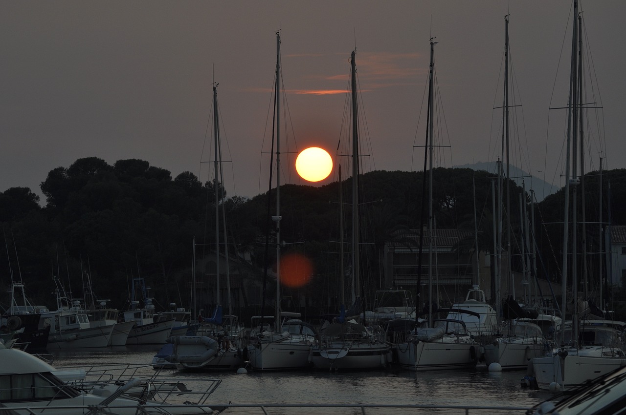 boats sun pontoon free photo