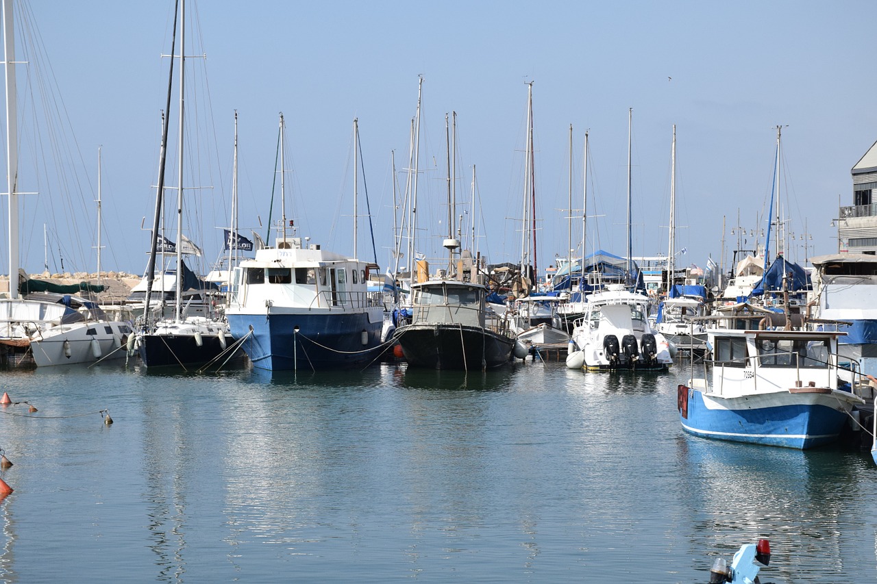 boats harbor jaffa free photo