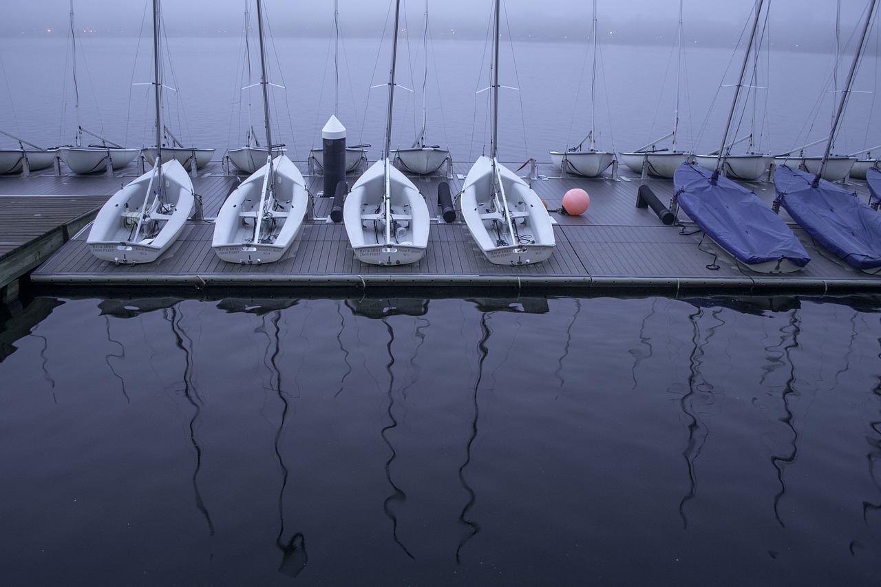 boats reflections water free photo