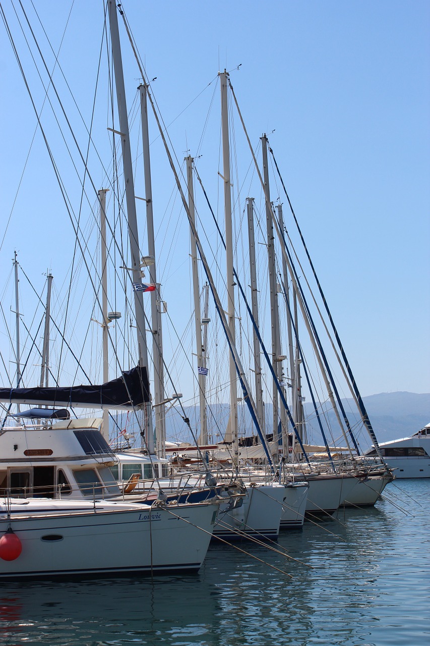 boats masts port free photo