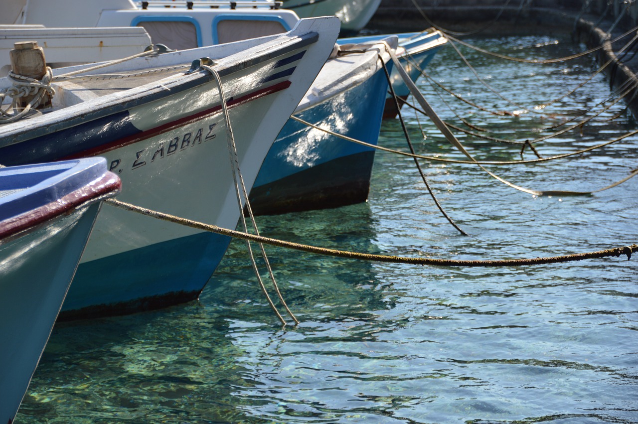 boats harbour chalki free photo