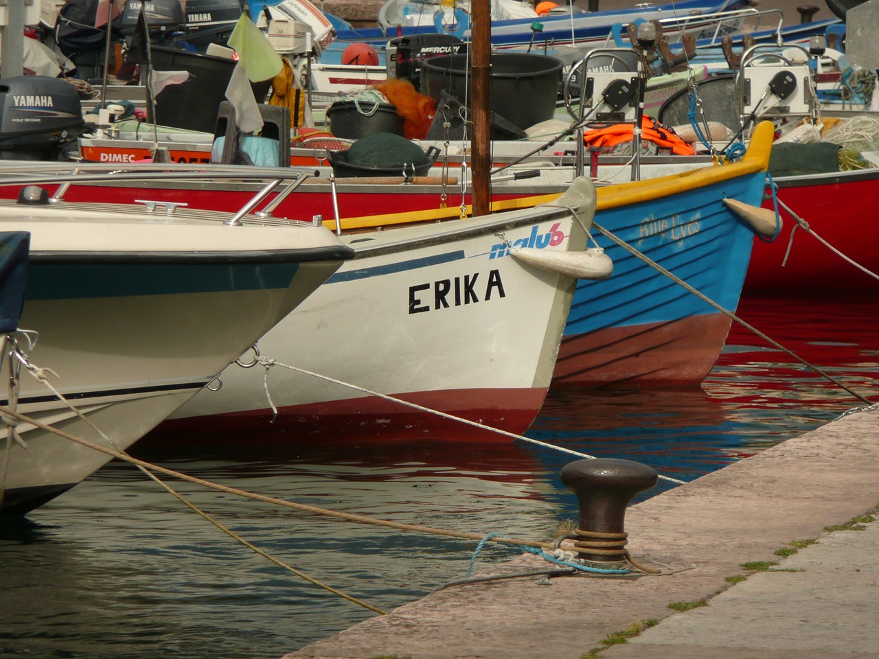 boats port water free photo