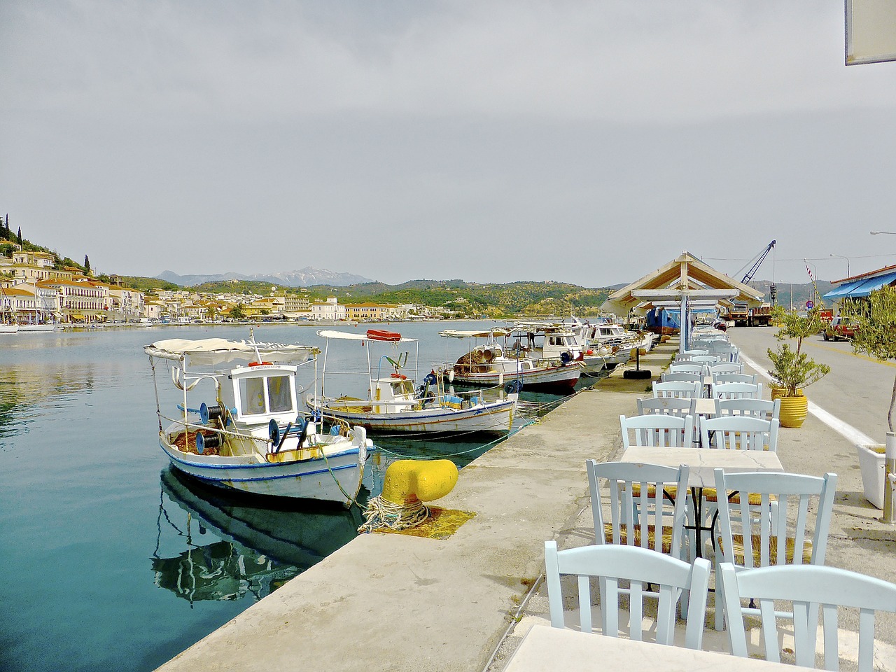 boats pier harbour free photo