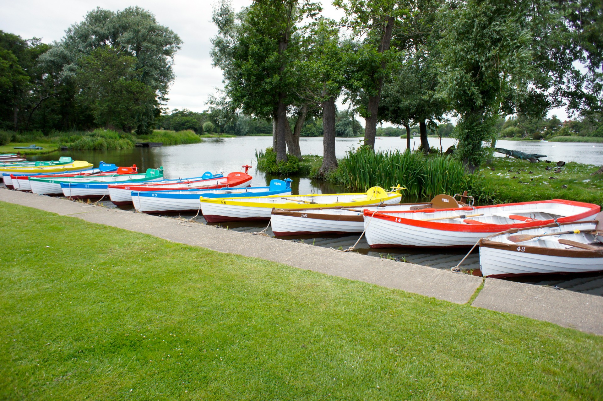 thorpeness meare rowing boats free photo