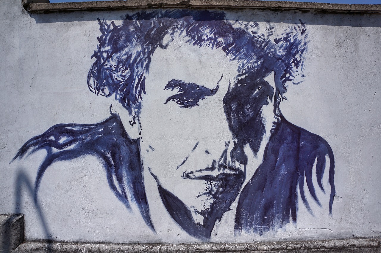 bob dylan street art free photo