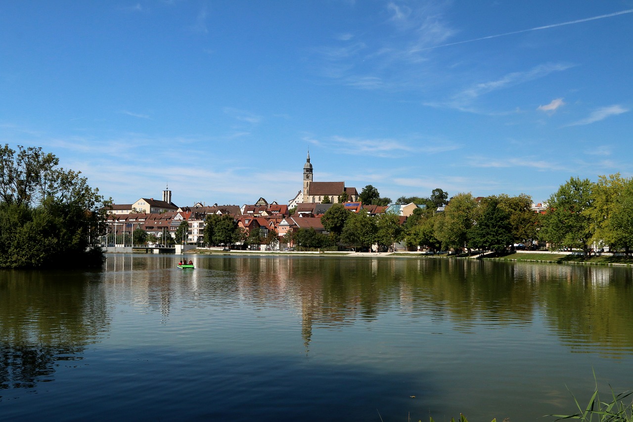 böblingen upper lake stadtsee free photo