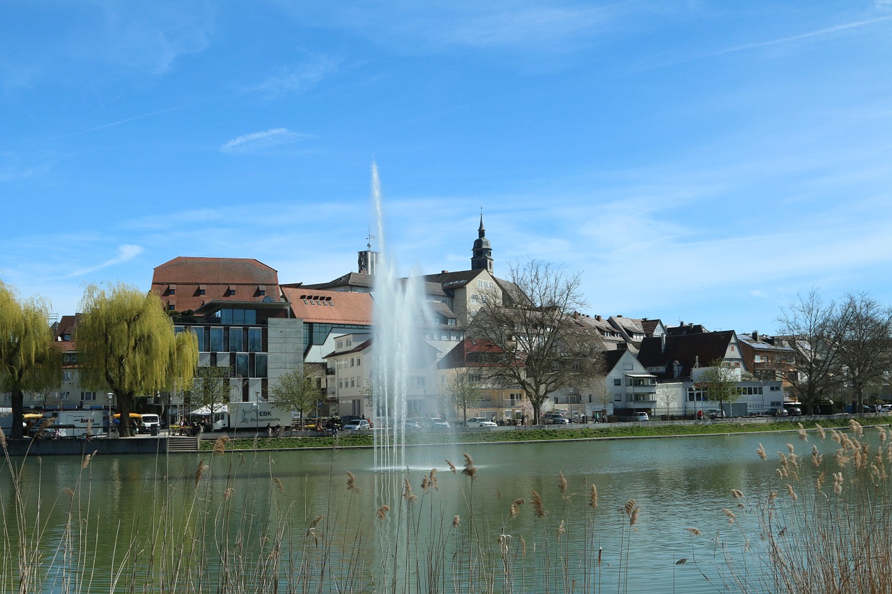 böblingen city lake free photo