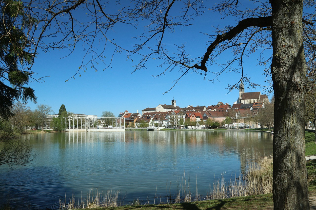 böblingen city lake free photo