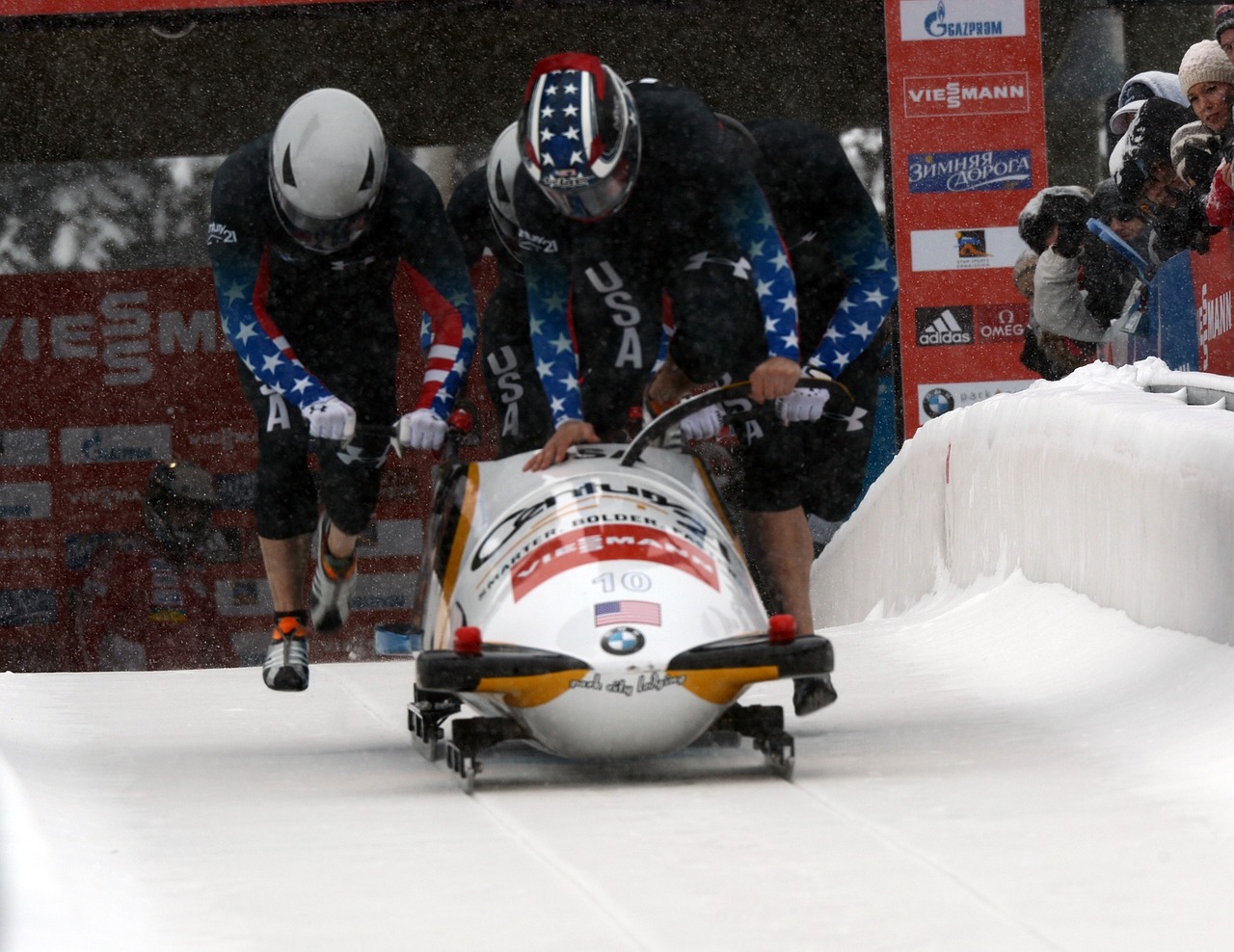bobsled competition team free photo