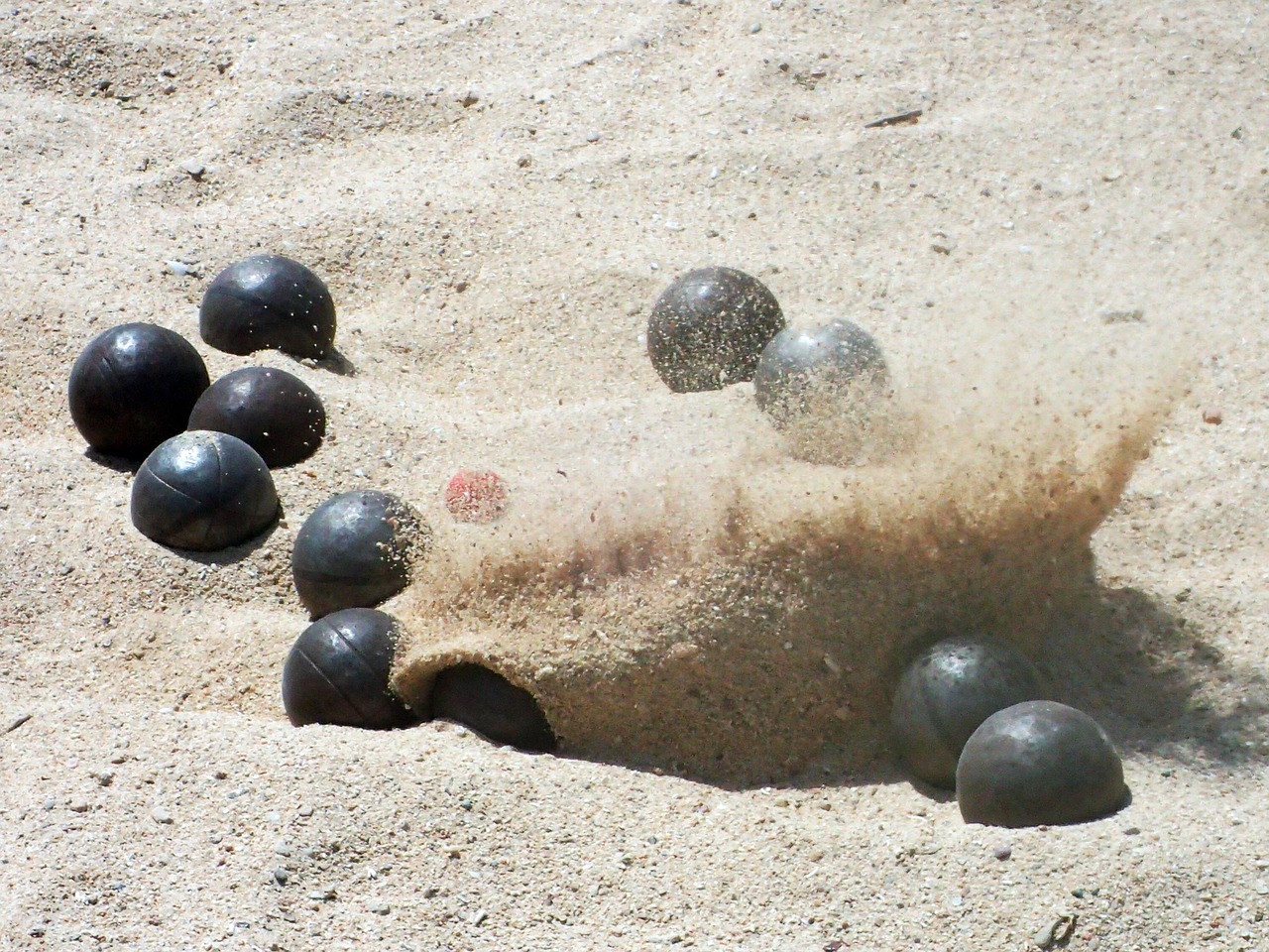 bocce sand games free photo
