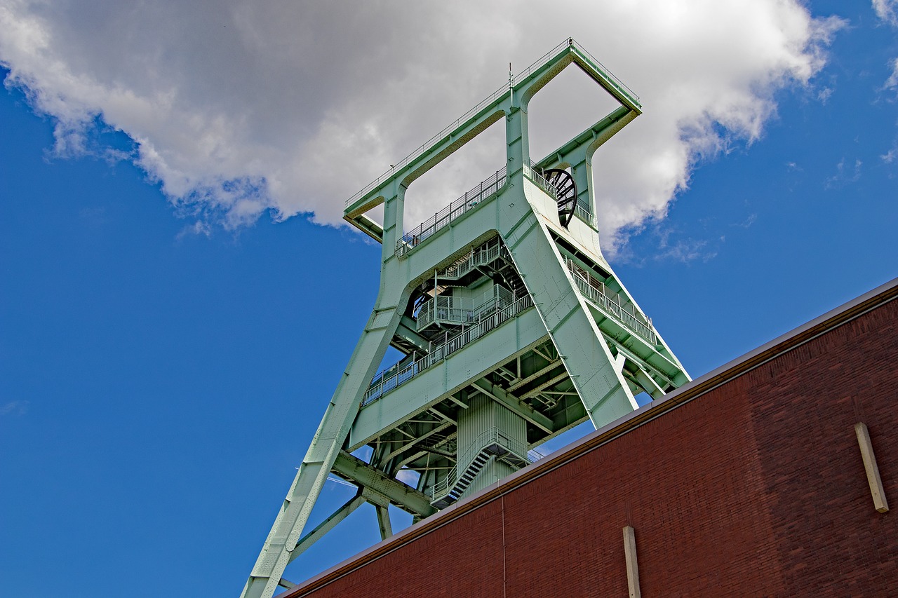 bochum headframe mining free photo