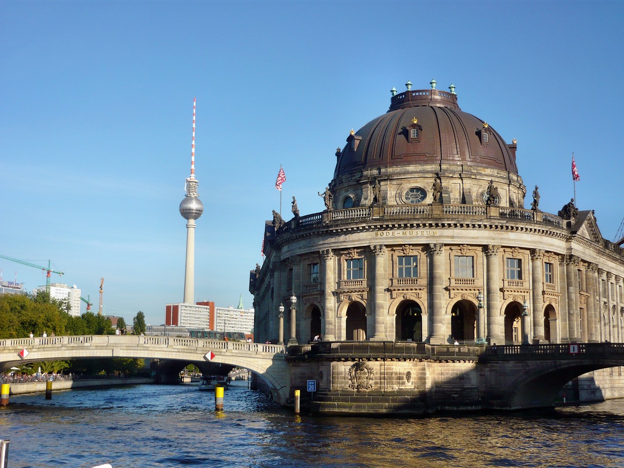 bode-museum tv tower berlin free photo
