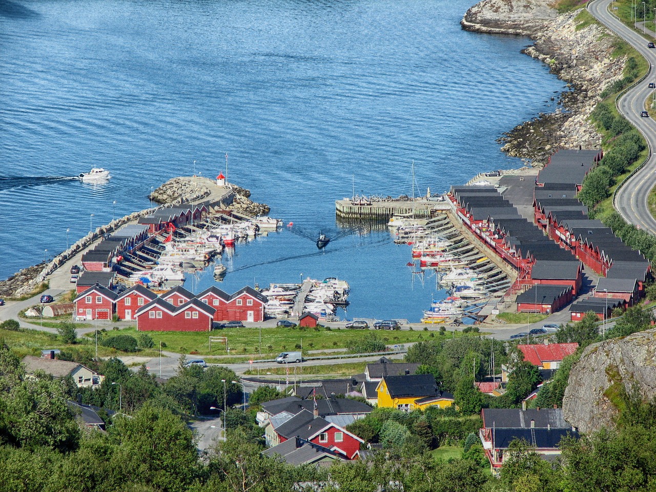 bodo norway harbor free photo