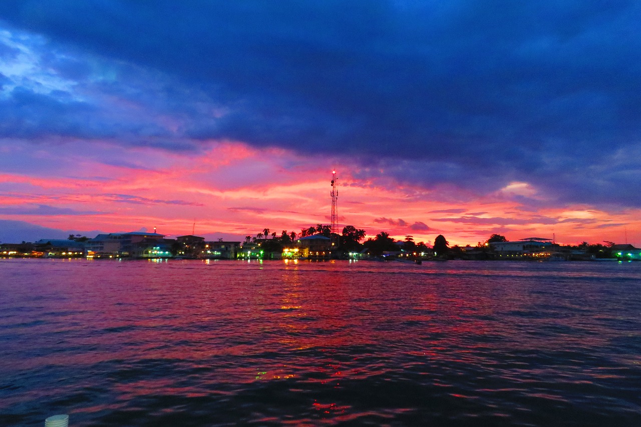 body of water  sunset  sky free photo