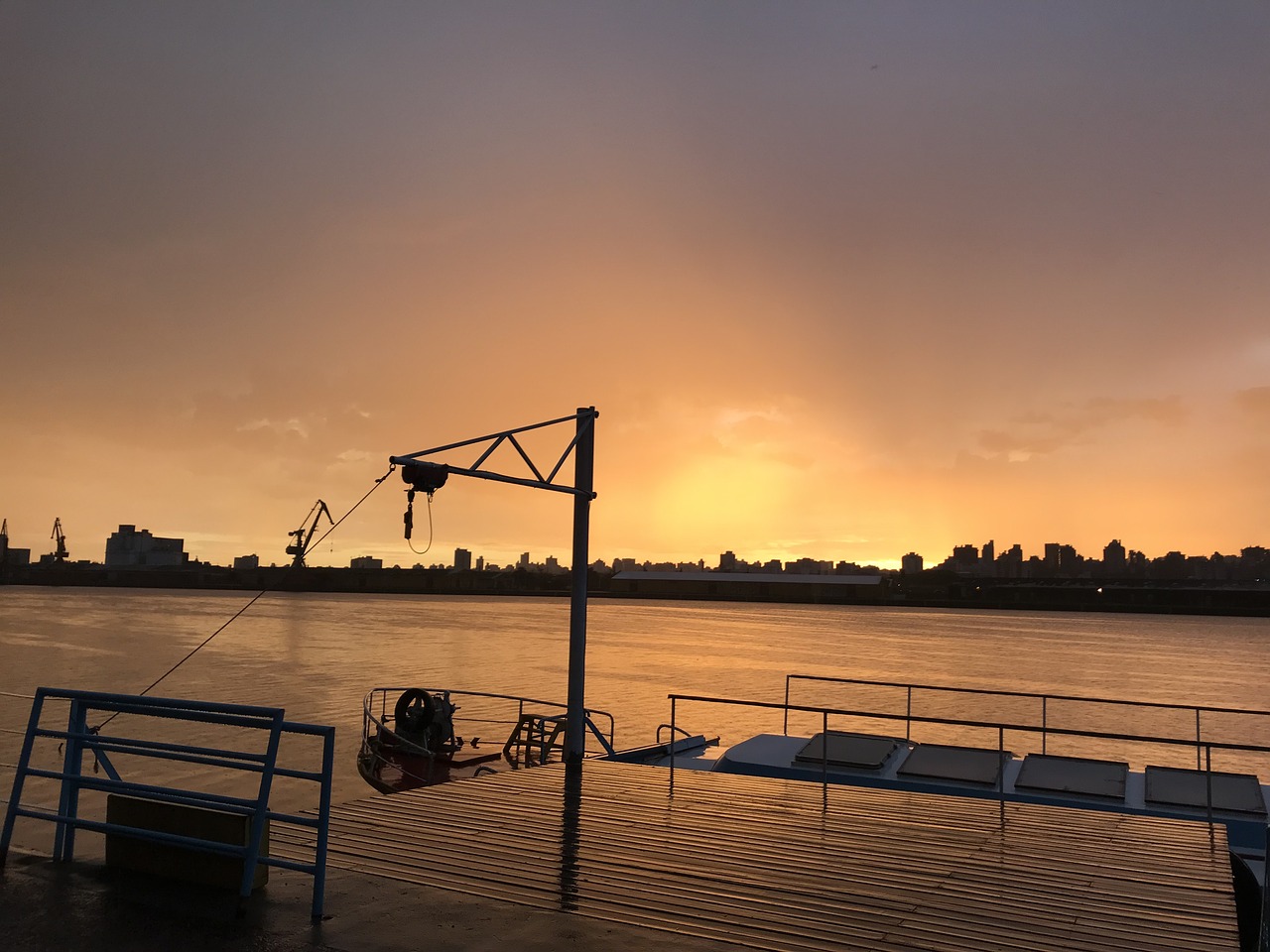 body of water  sunset  pier free photo