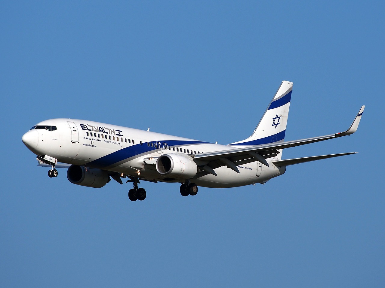 boeing 737 israeli airlines take off free photo