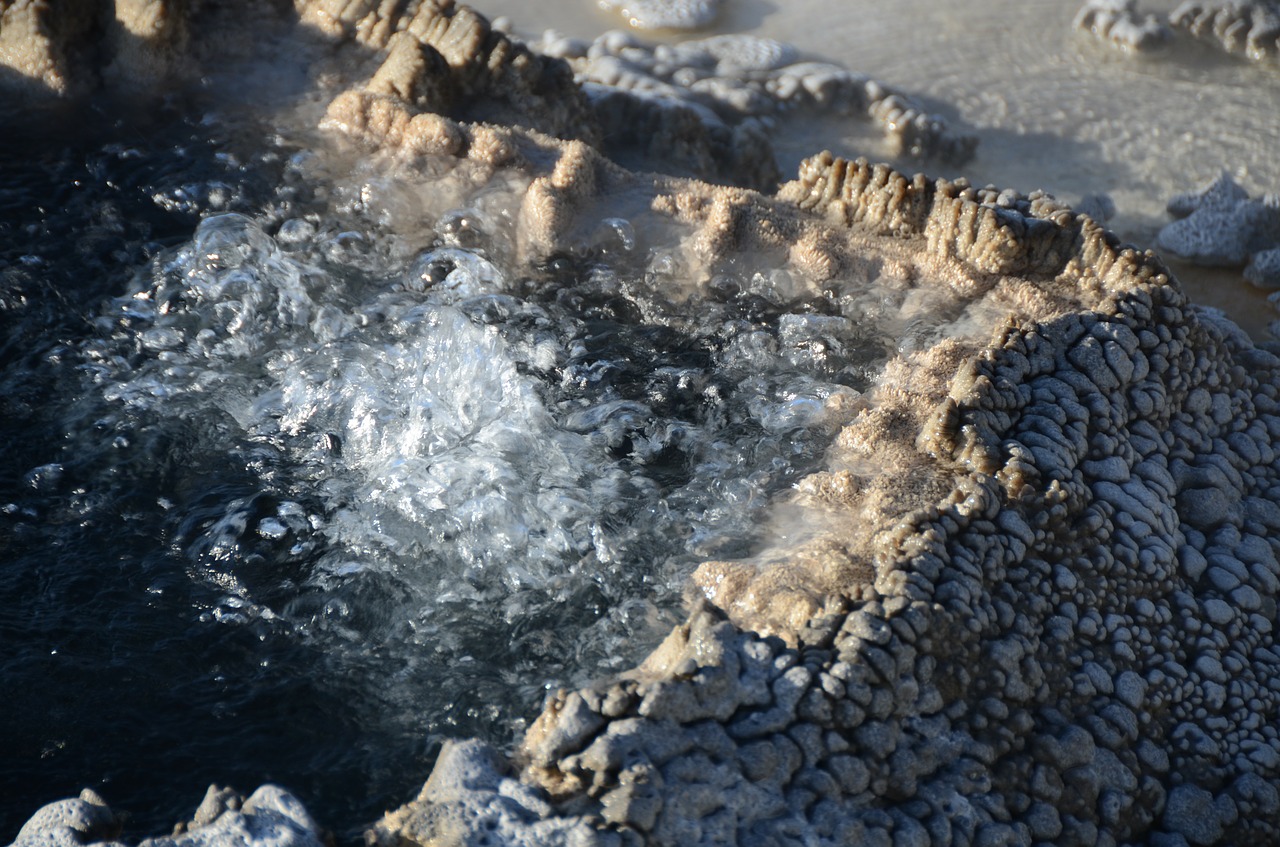 boiling water hot pool spring free photo