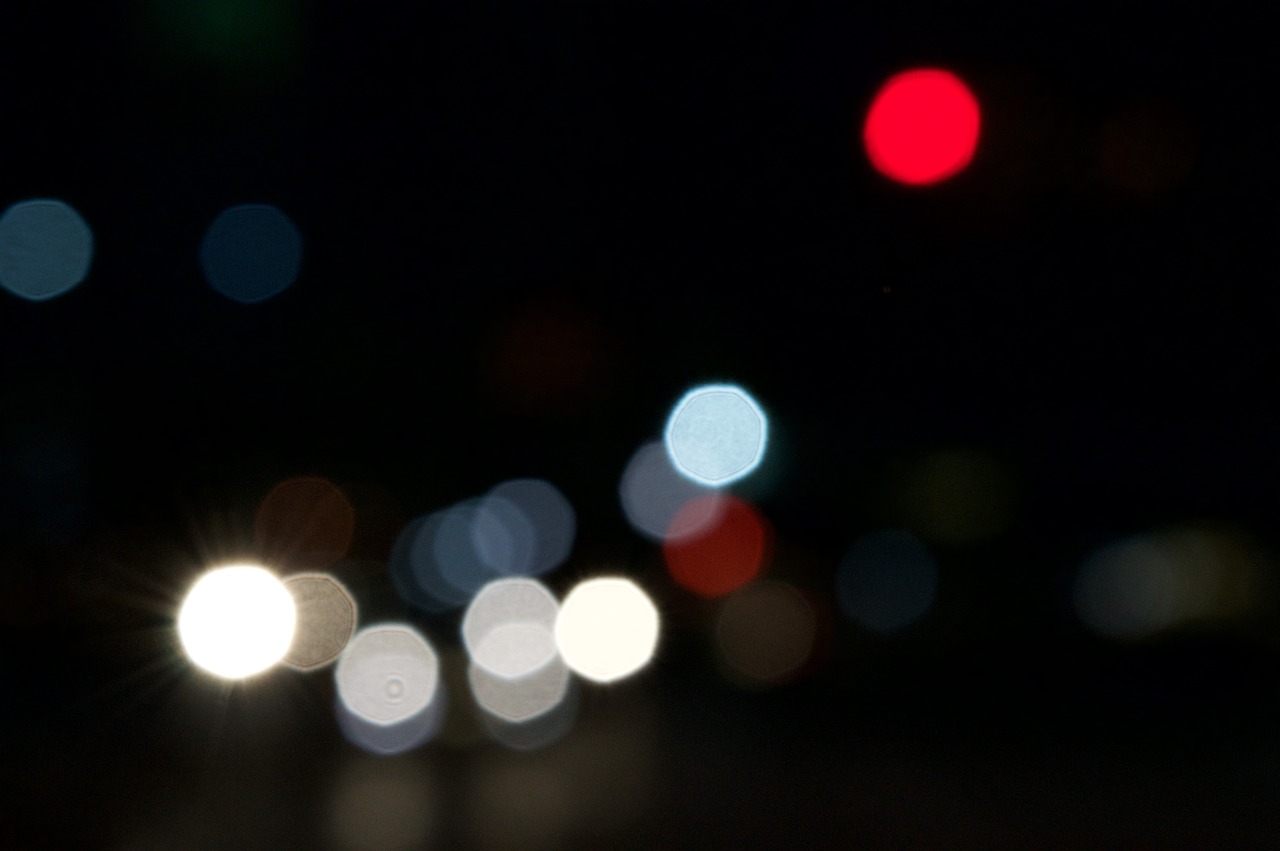 bokeh background city lights free photo