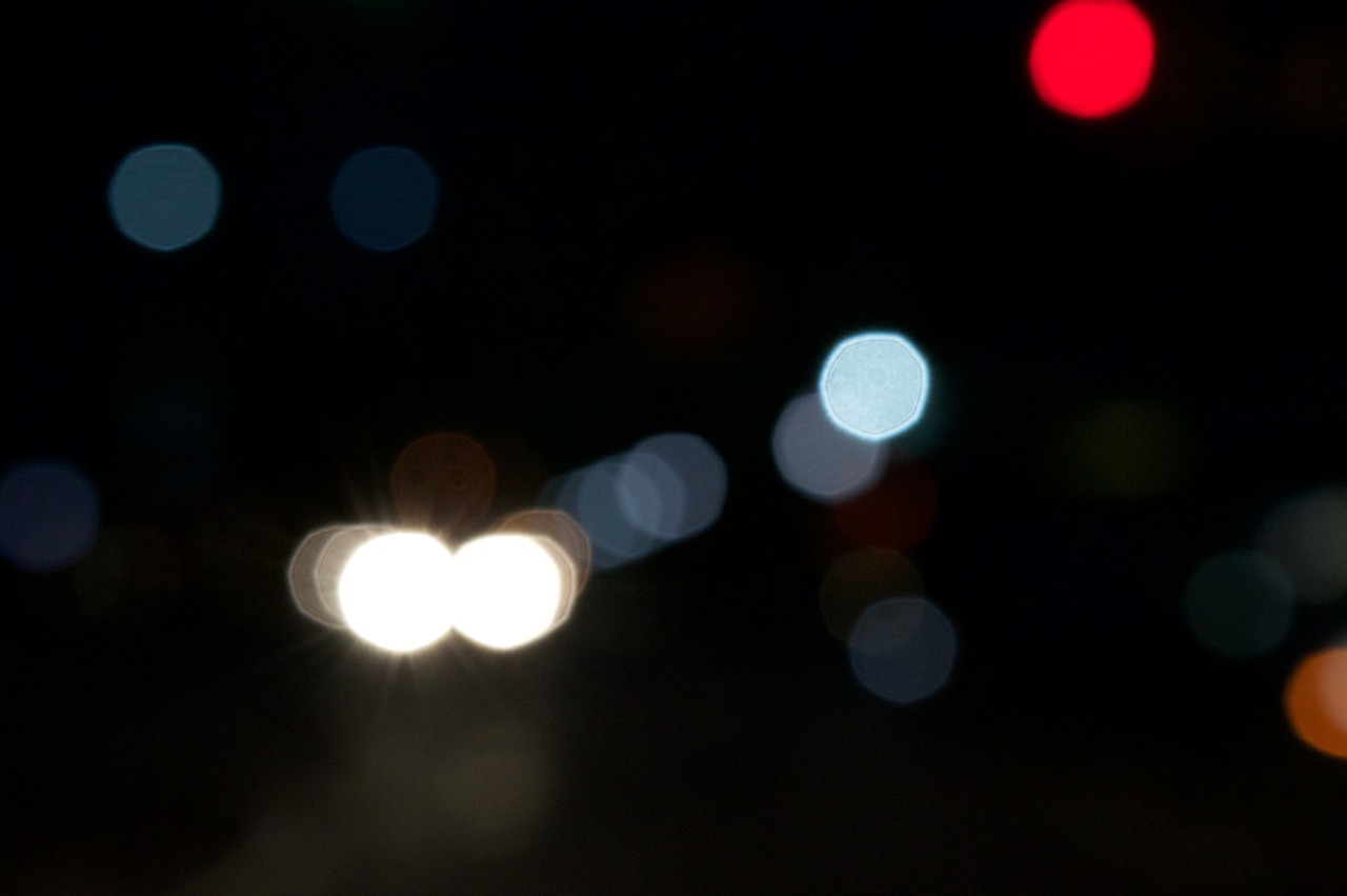 bokeh background city lights free photo