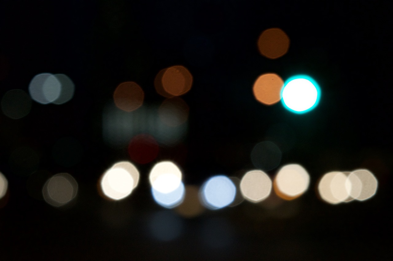 bokeh background city lights free photo