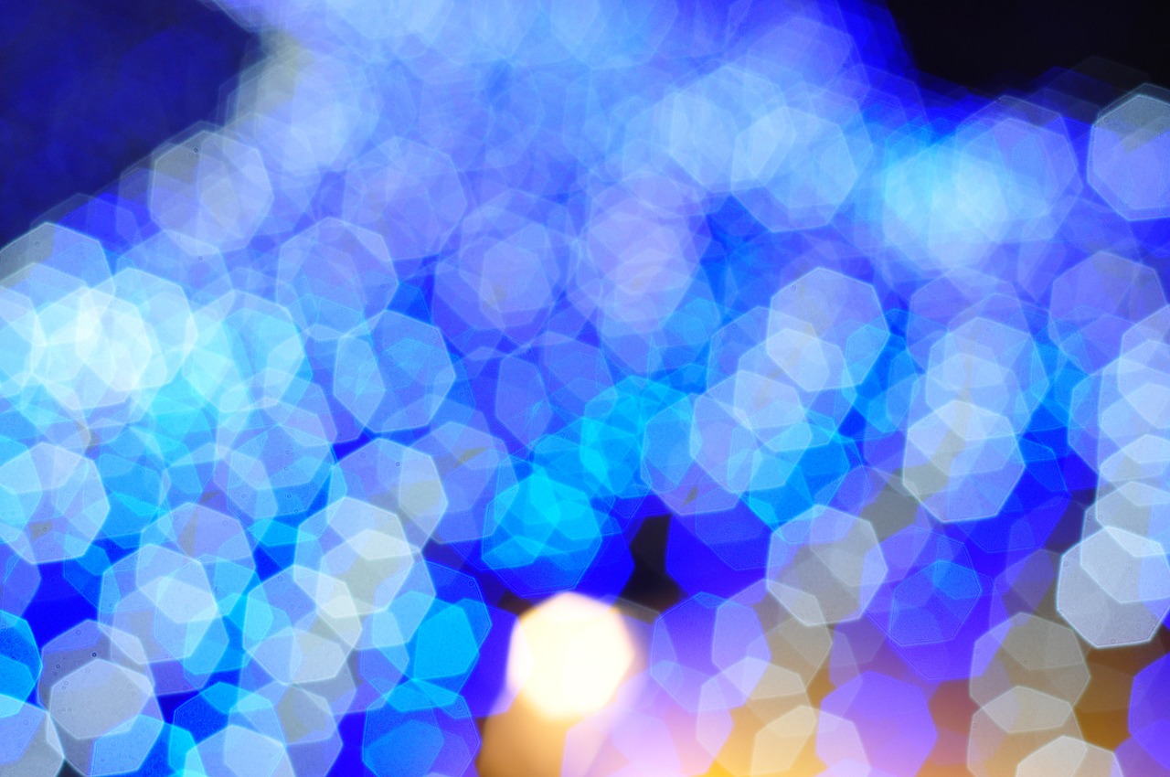 Bokeh Blue Light Blue Neon Background Free Image From Needpix Com