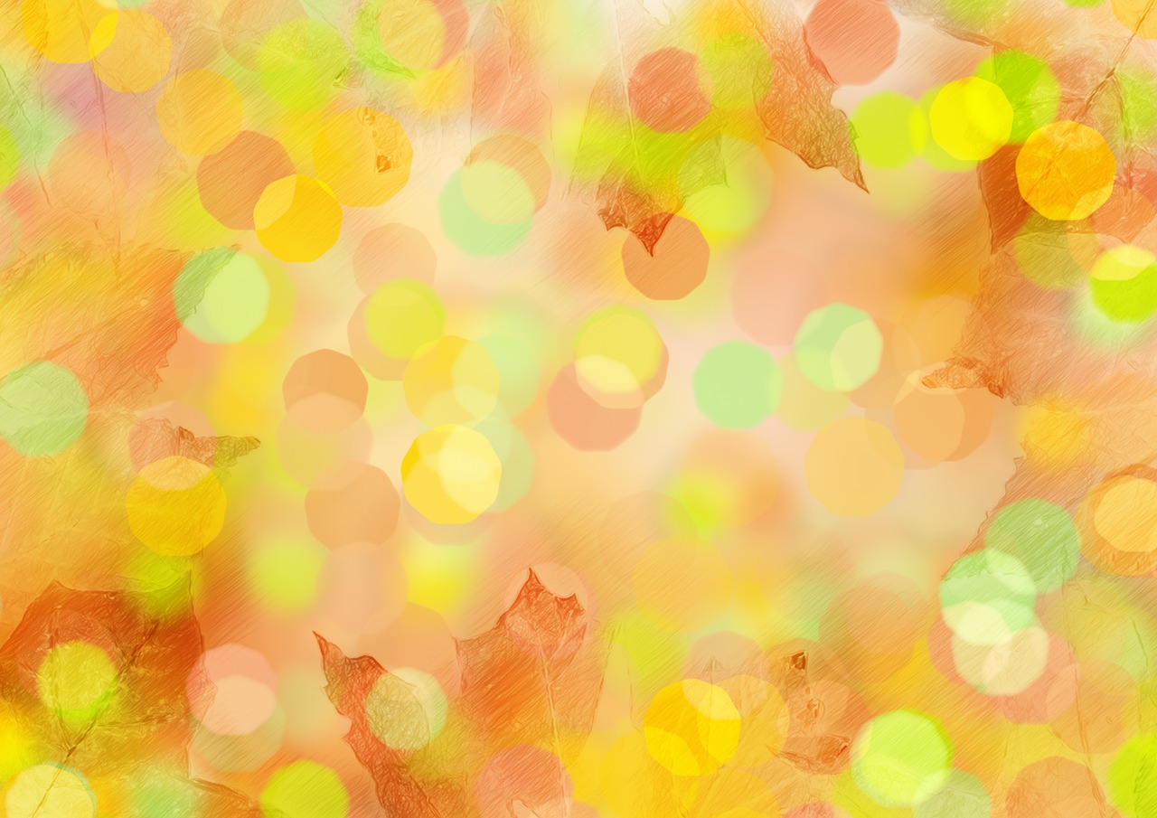 bokeh autumn color free photo