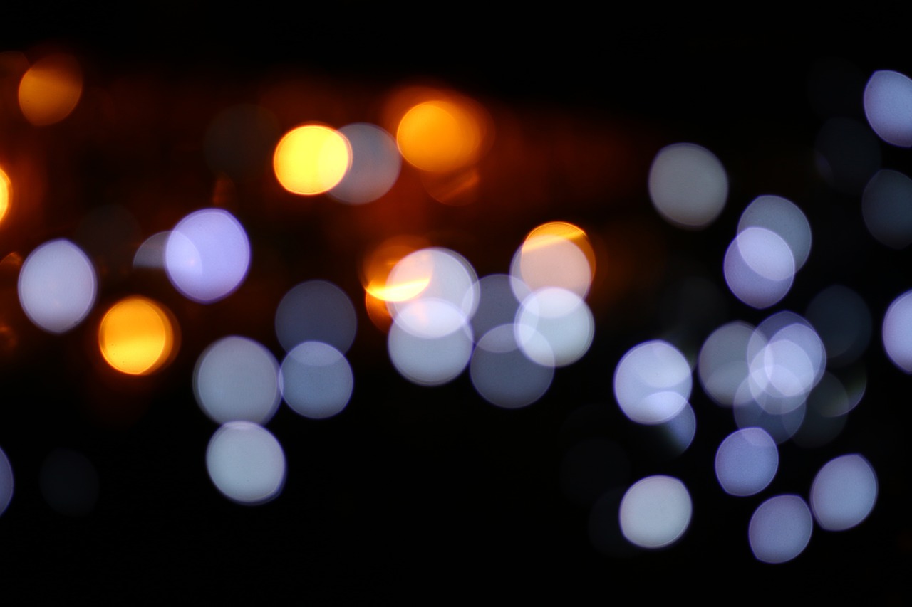 bokeh light background free photo