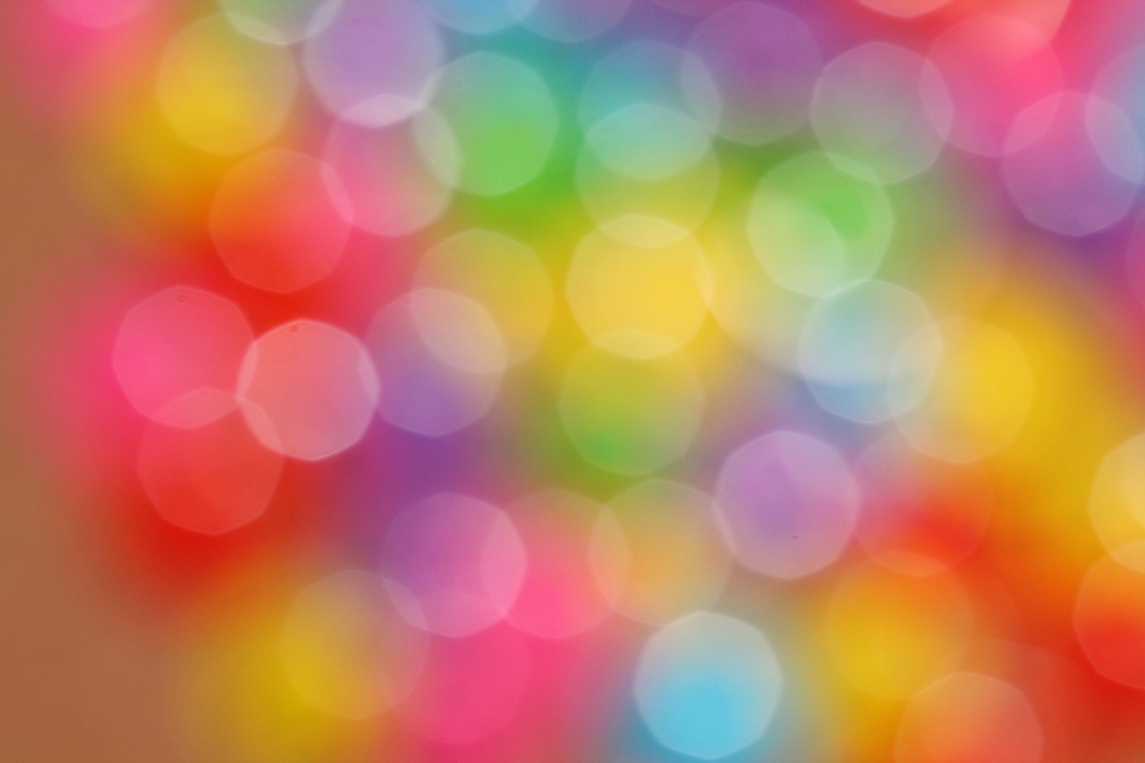 bokeh color rainbow free photo