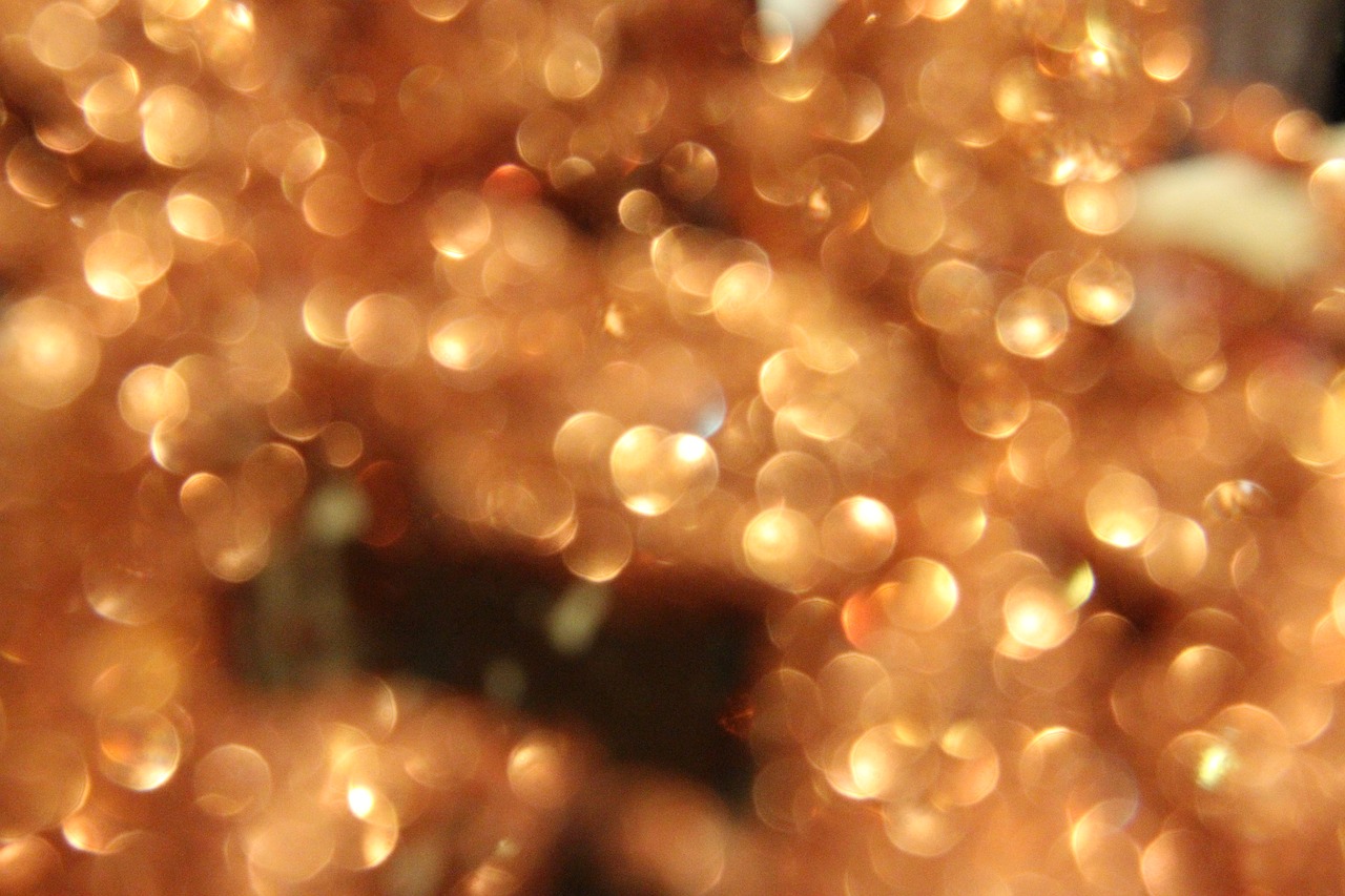 bokeh sparkle gold free photo