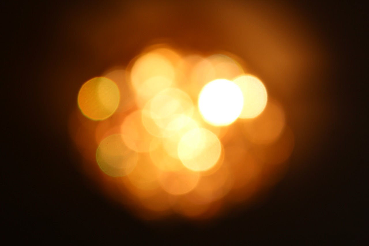 bokeh blur orange free photo