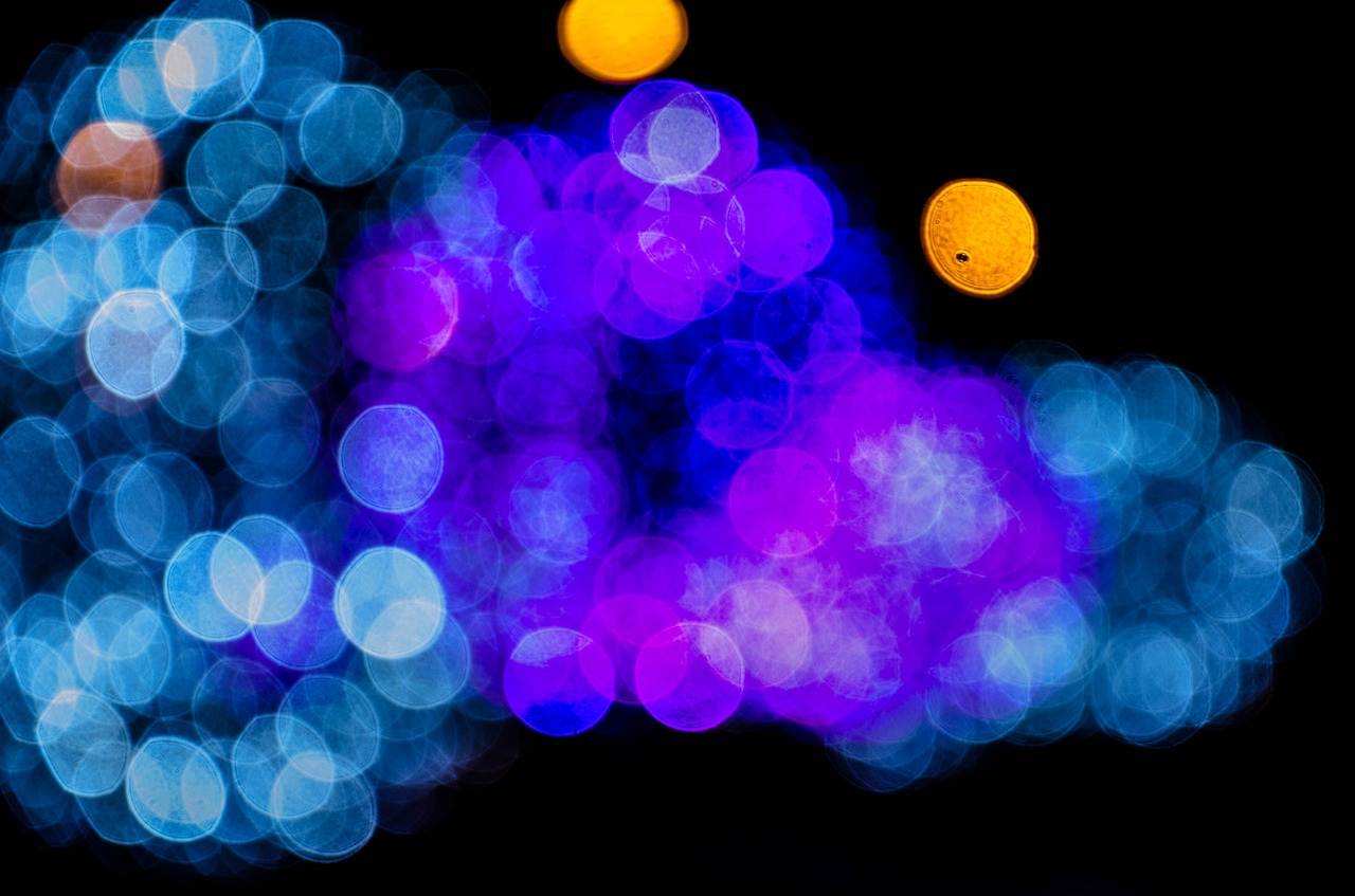 bokeh light dark free photo