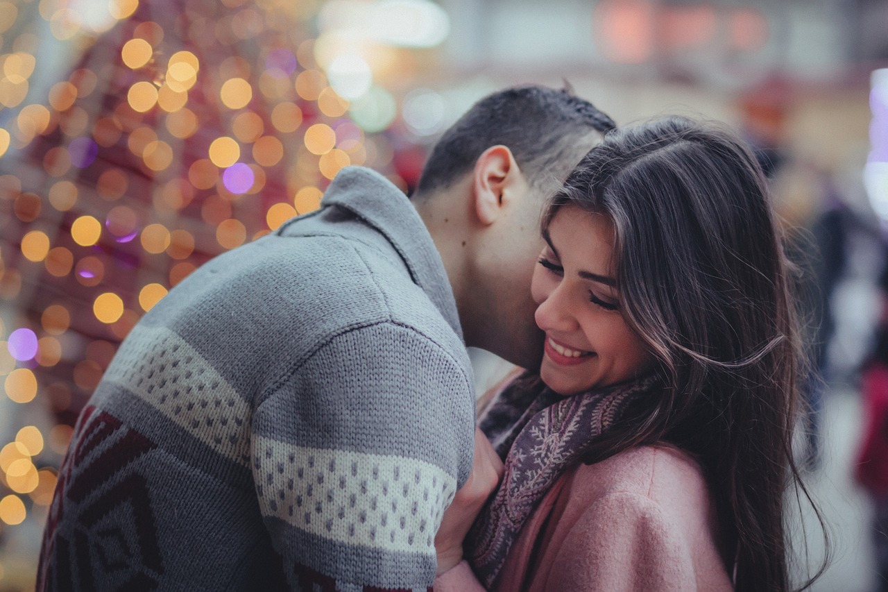 bokeh people couple free photo