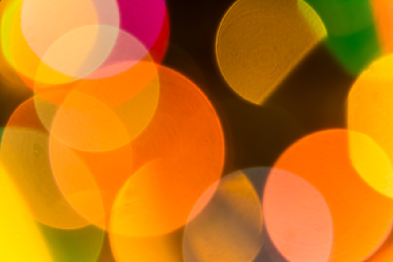 bokeh lights colorful free photo