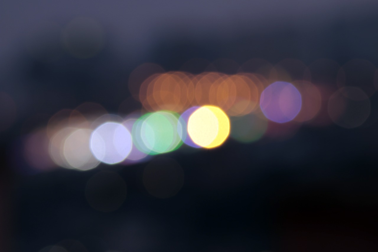 bokeh lights blur free photo