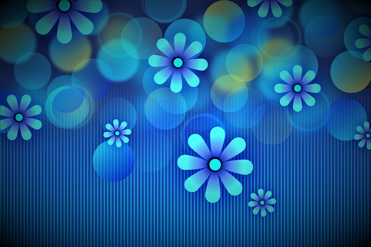 bokeh  floral  blue free photo