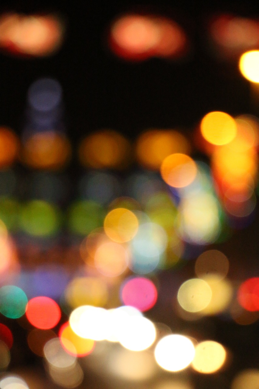 bokeh lights illumination free photo