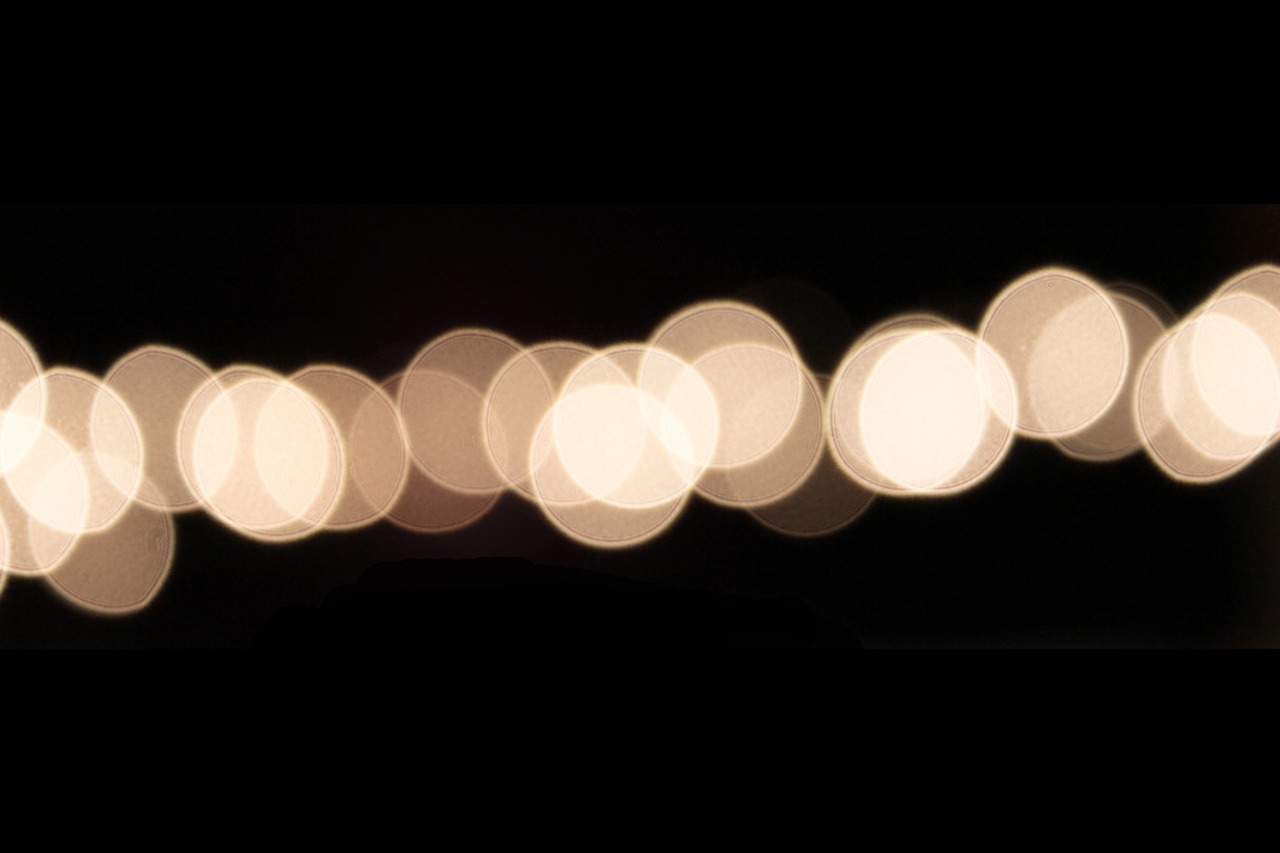 bokeh lights white free photo