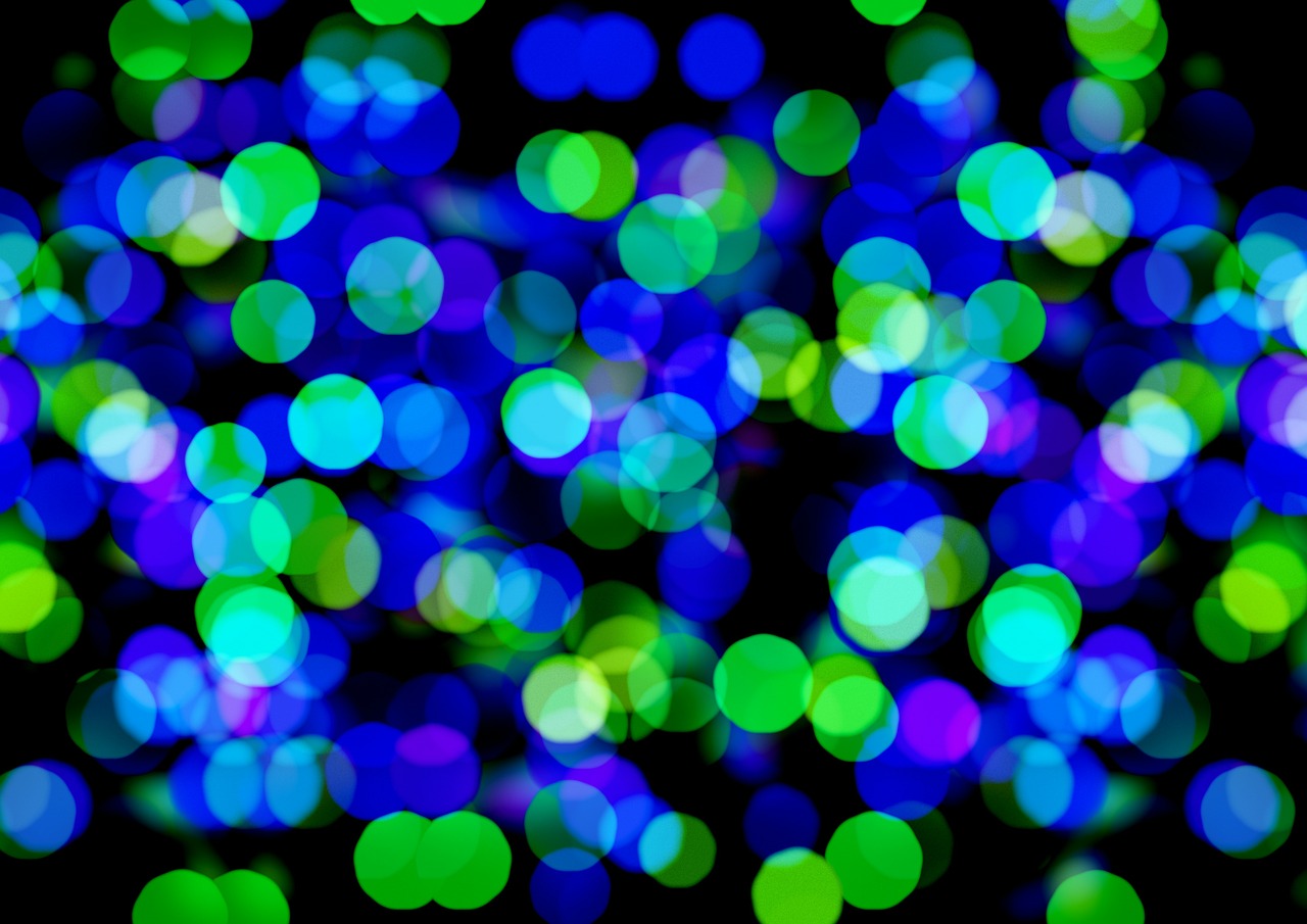 bokeh out of focus blue free photo