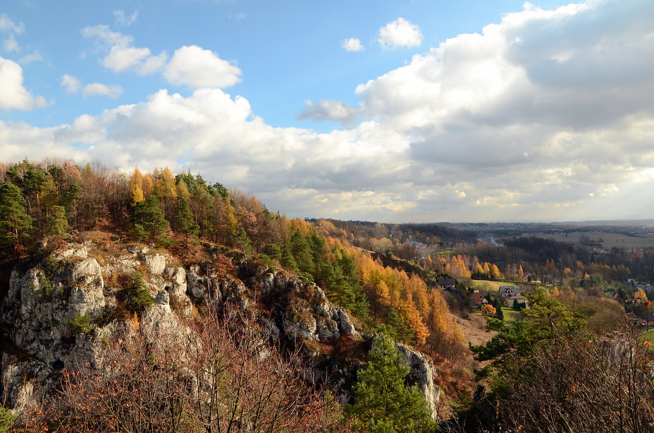 bolechowice rocks trail of the eagles ' nests free photo