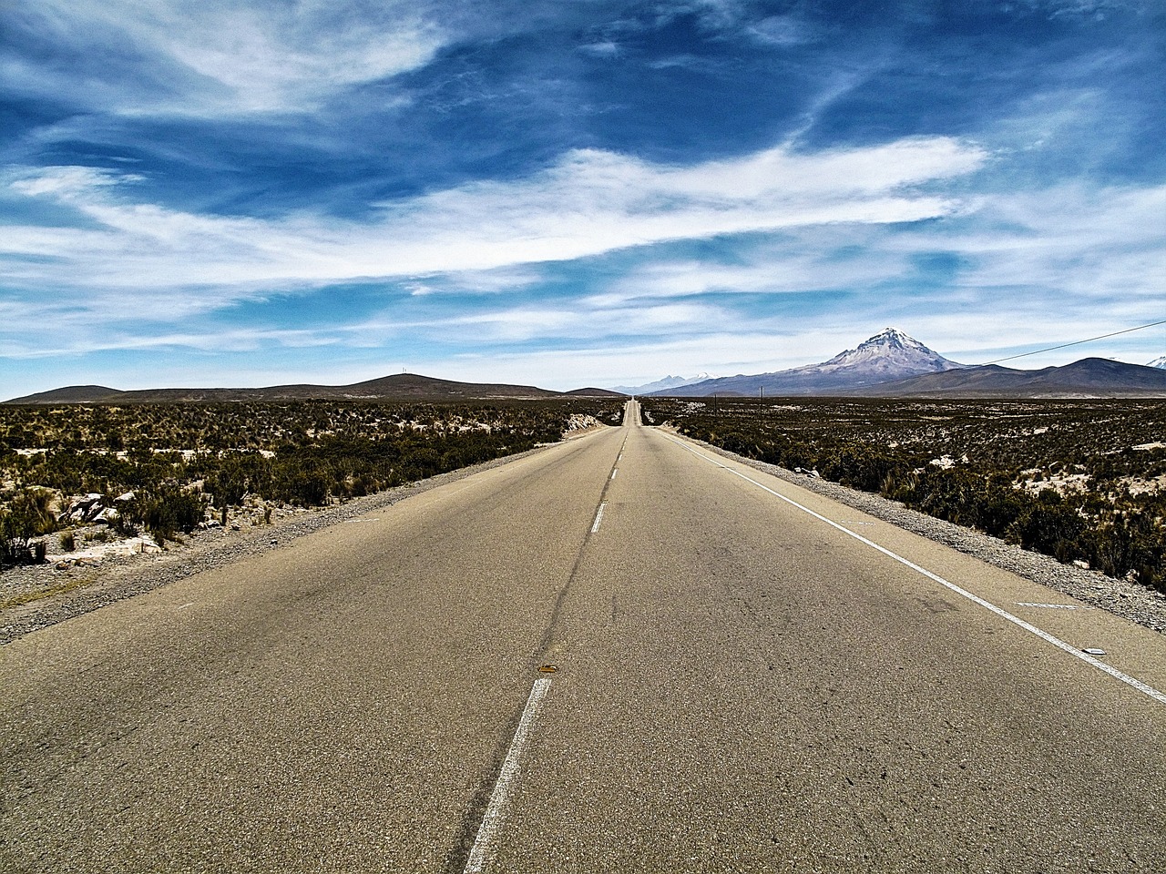 bolivia sajama road free photo