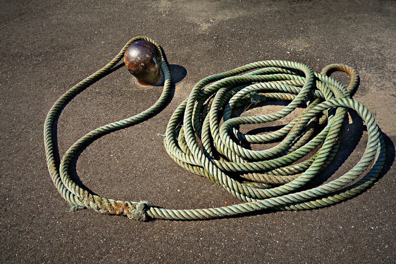 bollard rope quay free photo