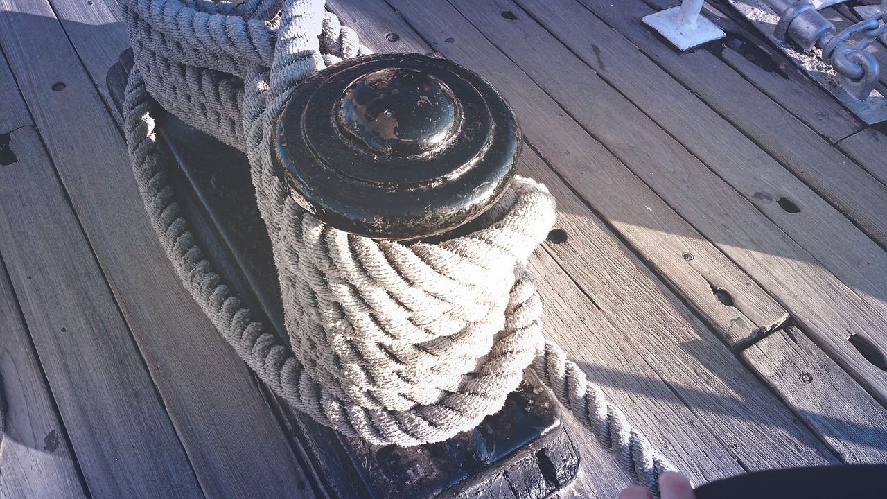 bollard deck rope free photo