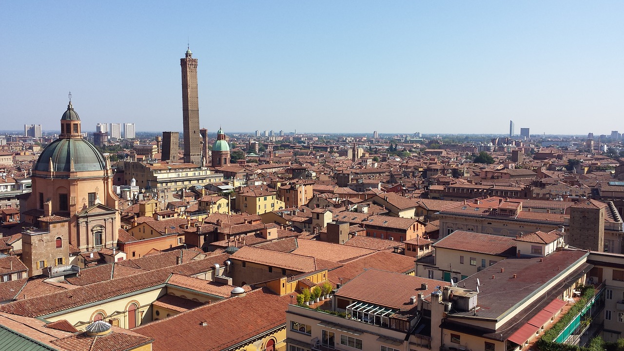 bologna roofs overview free photo