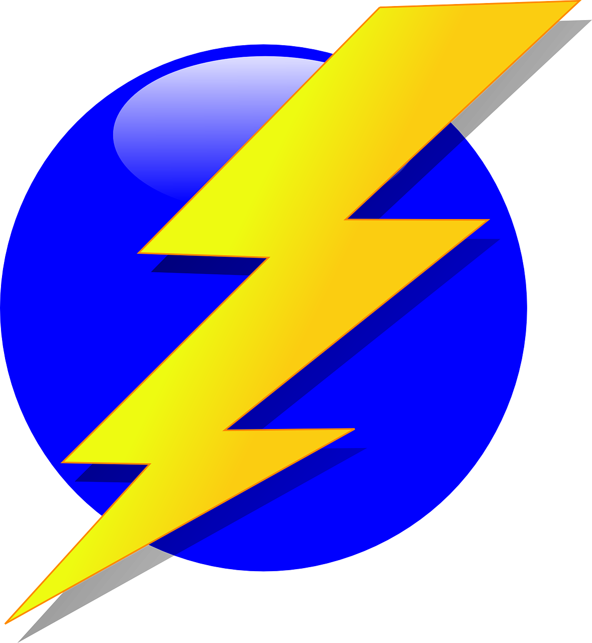 Bolt Lightning Electricity Flash Yellow Free Image From Needpix Com