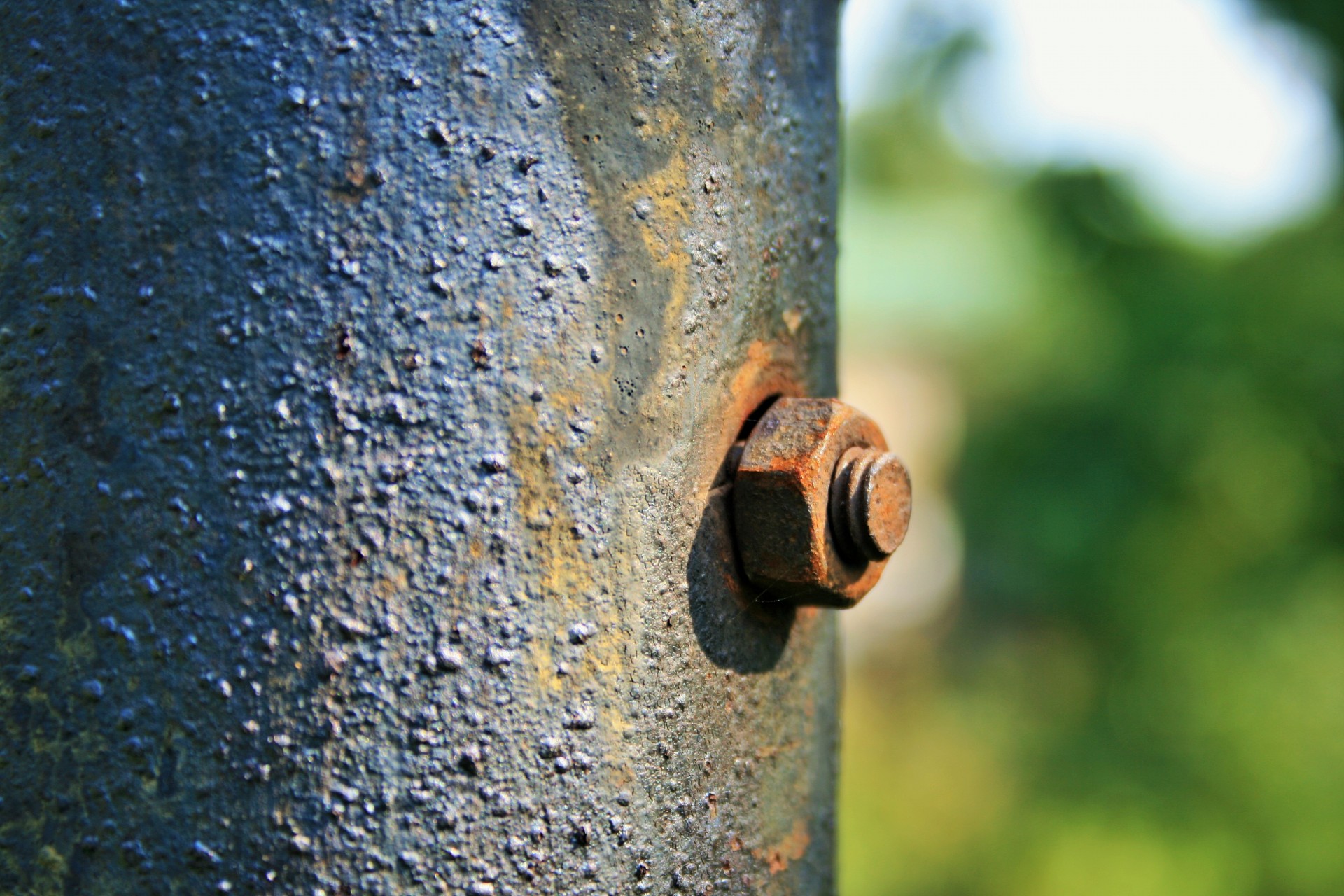 pole iron rusted free photo