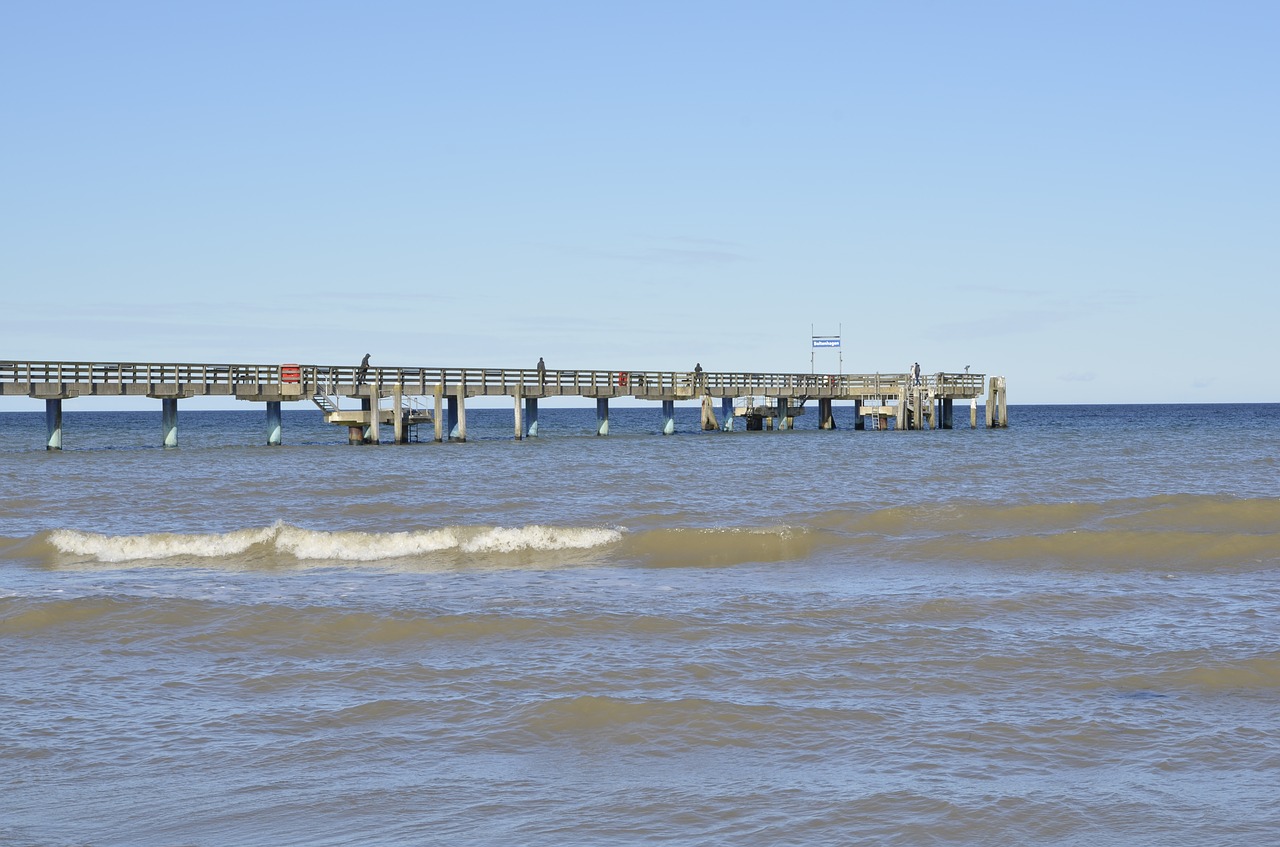 boltenhagen sea bridge baltic sea free photo