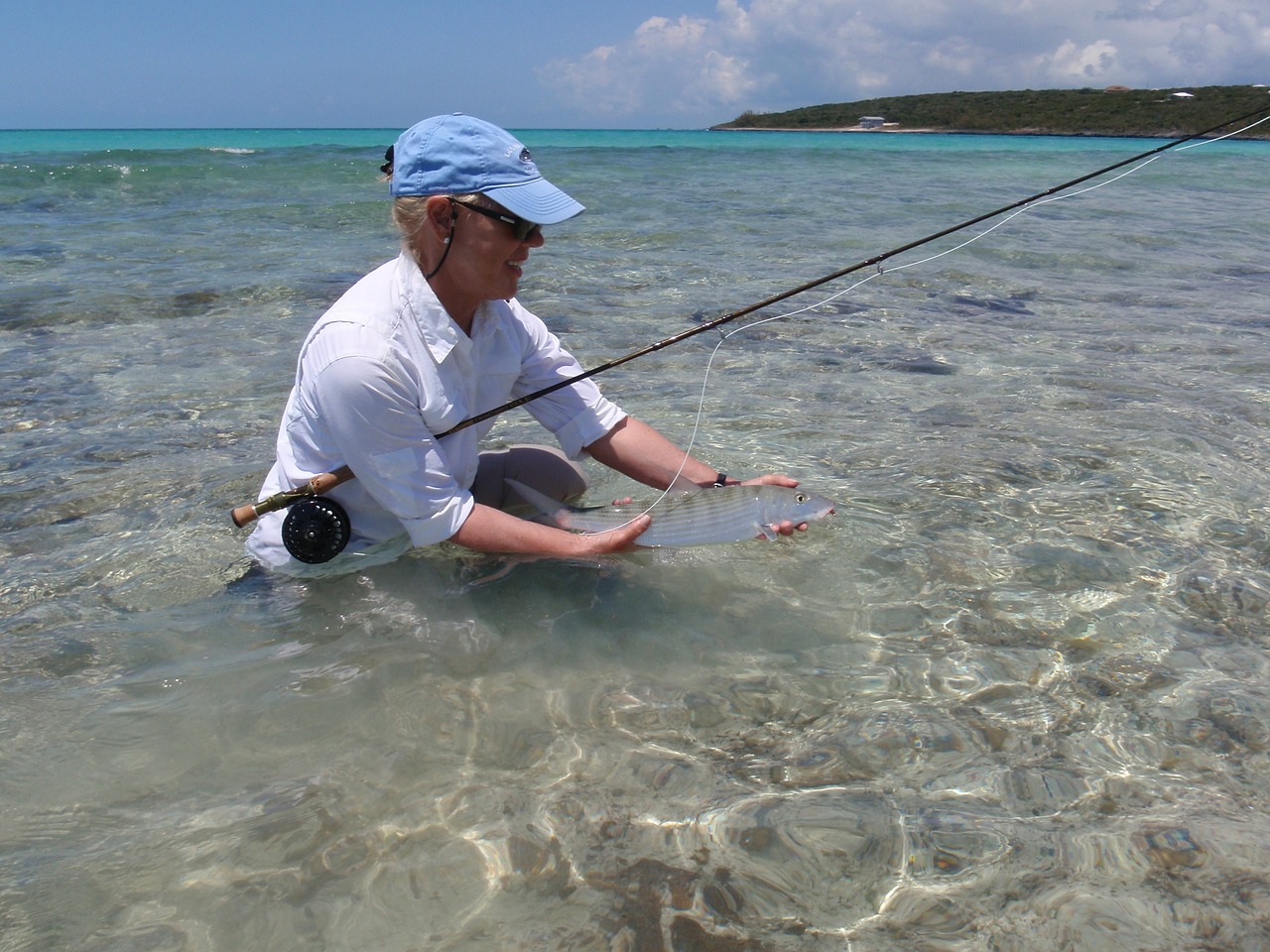 bone fish fly fishing bahama free photo