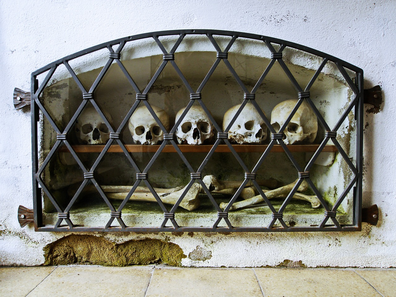 bones church skull free photo