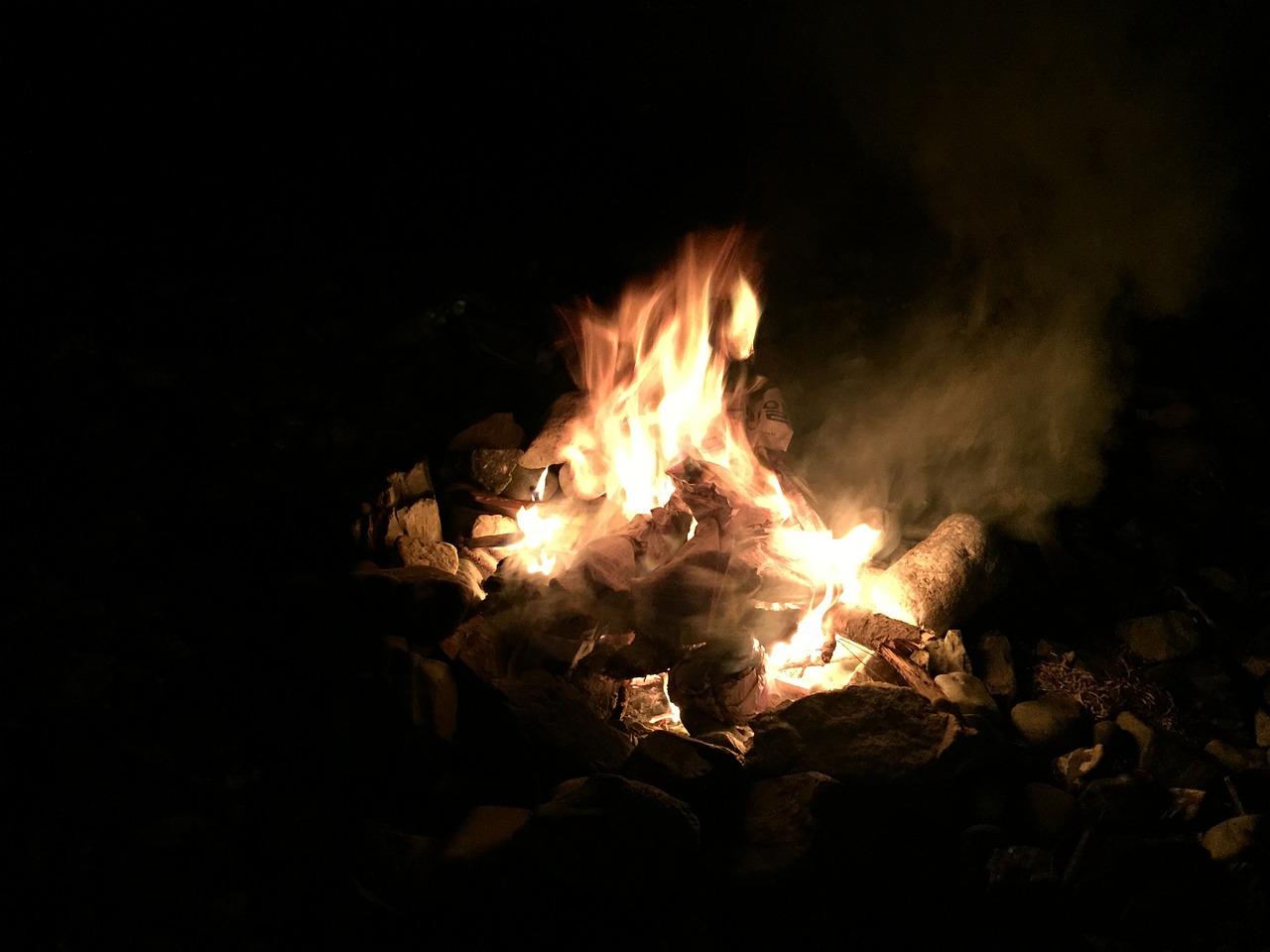 bonfire modak camping free photo