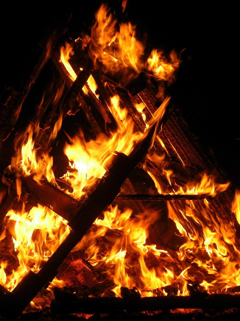 bonfire fire flame free photo